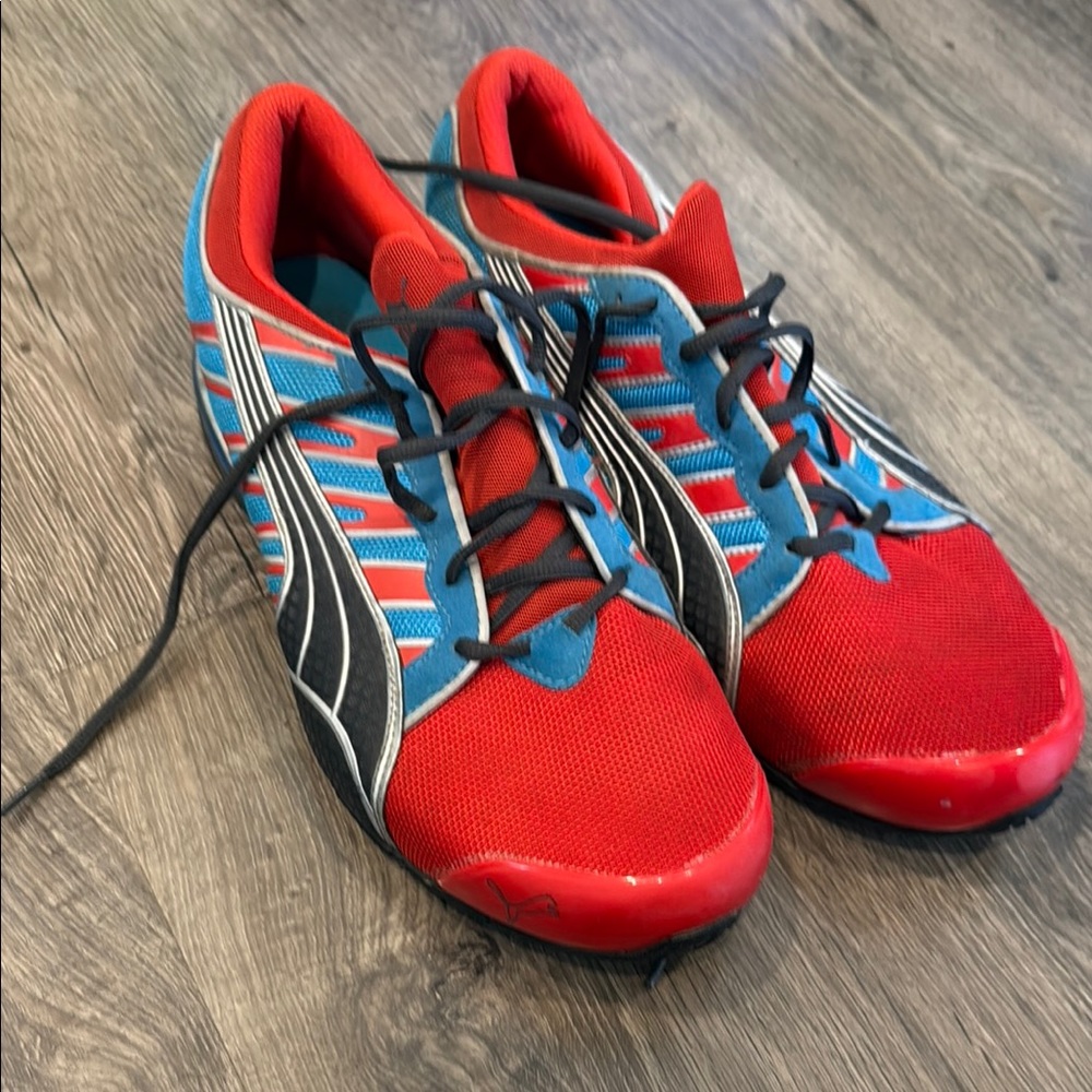 Puma Red and Blue Athletic Shoes
